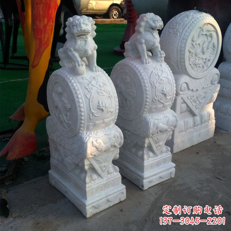 甘肃仿古门墩石雕塑,让您的家园更加精致