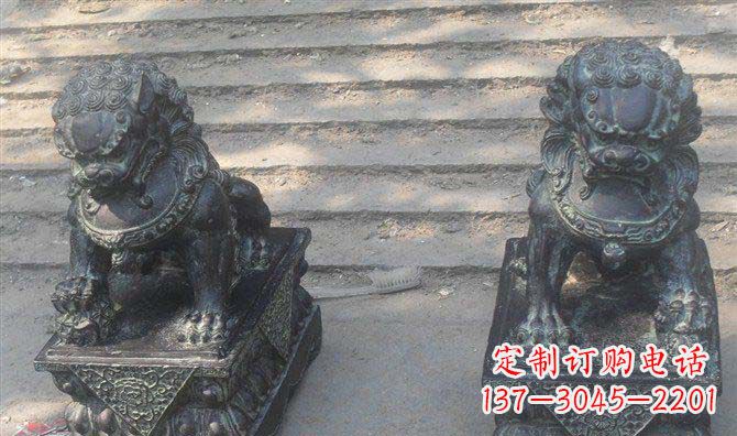 甘肃艺术级仿古狮子铜雕