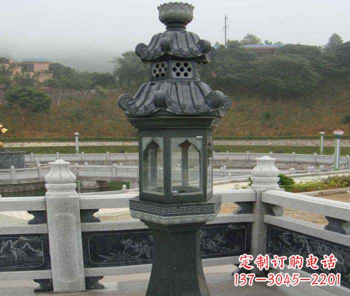 甘肃仿古石灯雕塑,点亮景观空间