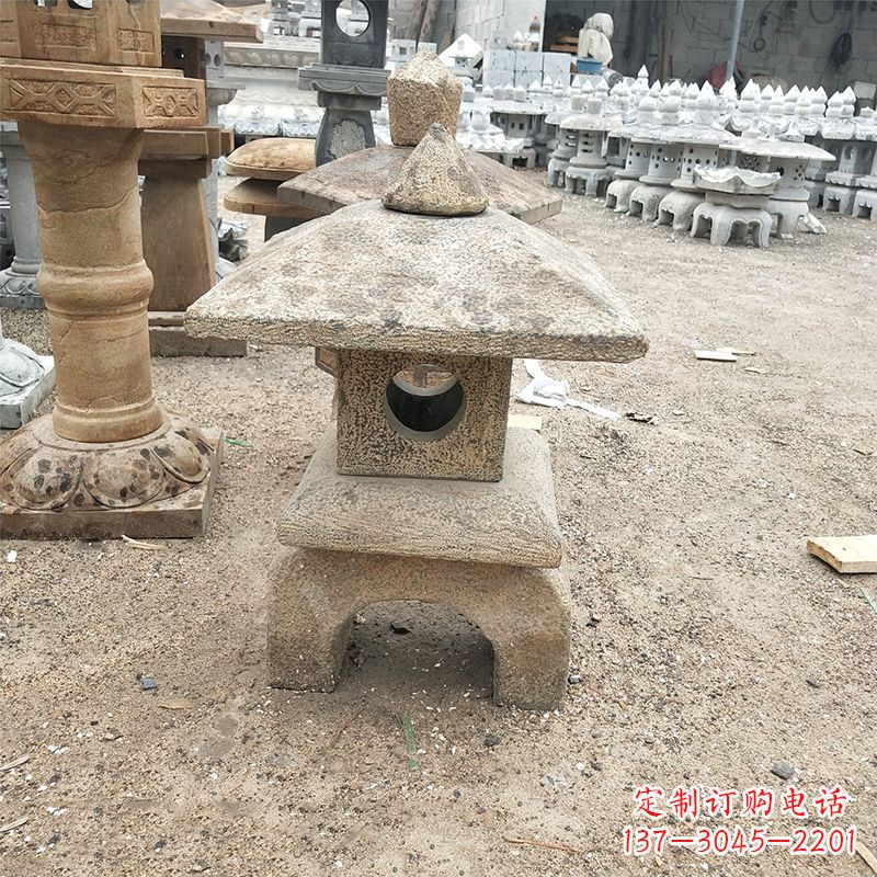 甘肃仿古石雕灯笼