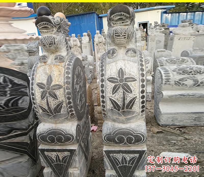 甘肃仿古石门墩雕塑