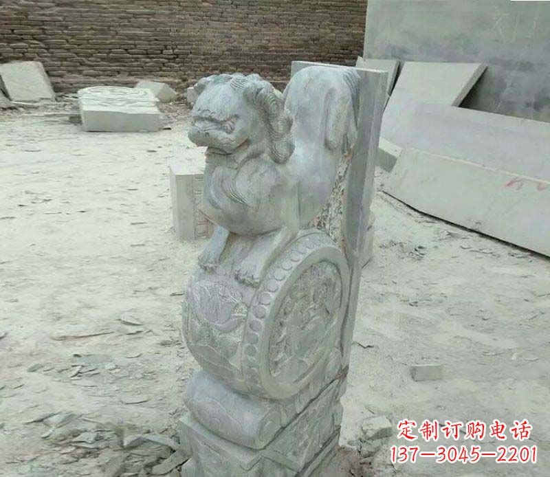 甘肃精美石门墩雕塑,缔造绝色佳作
