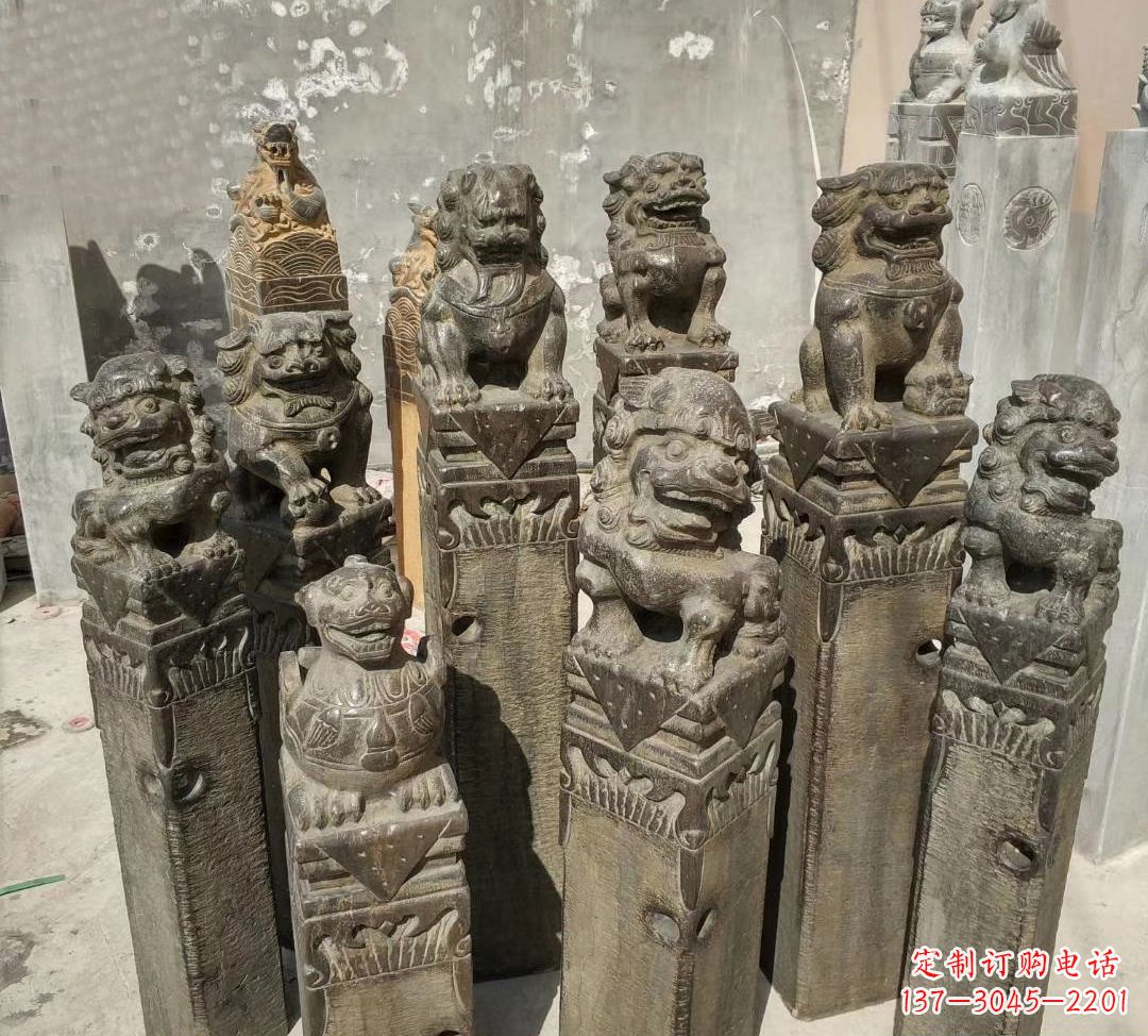 甘肃仿古马雕塑,高端定制艺术石雕