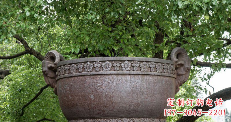 甘肃中领雕塑仿古水缸铜雕
