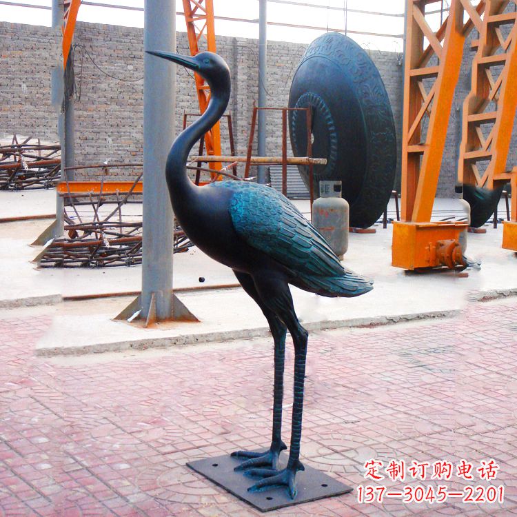 甘肃仿古仙鹤雕塑