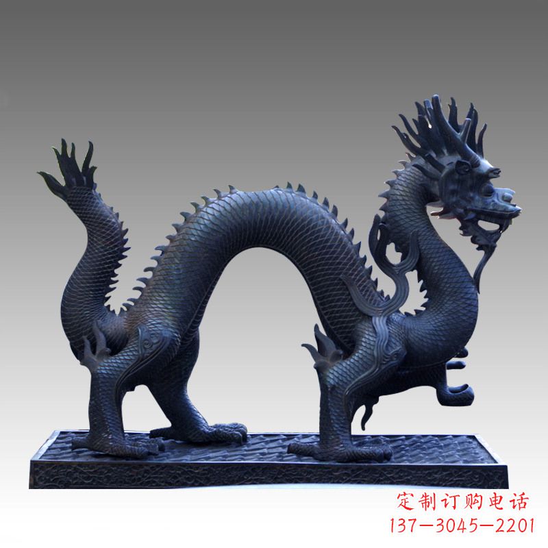 甘肃古典风格神龙铜雕