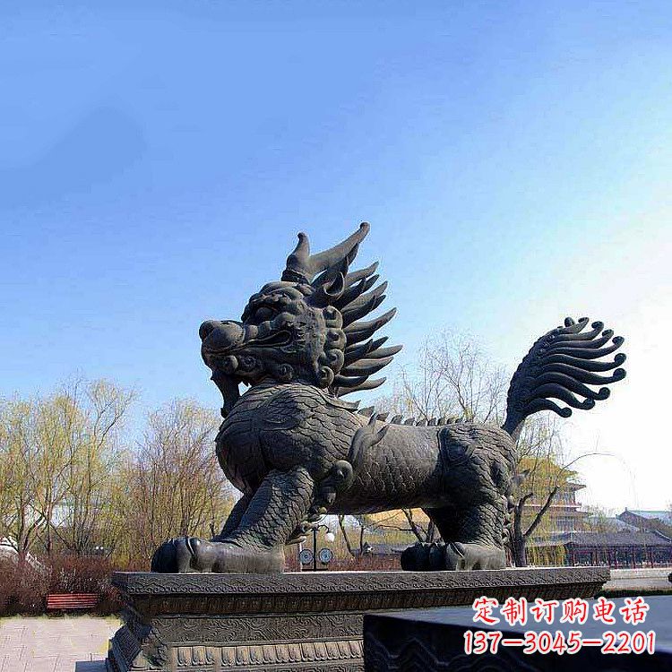 甘肃仿古做旧铜麒麟