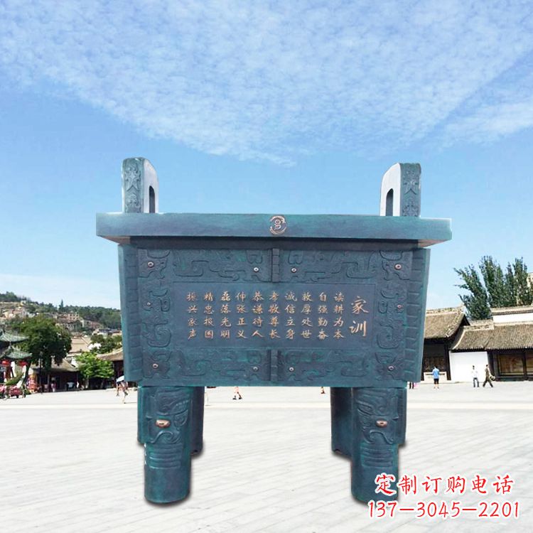 甘肃古典香炉雕塑