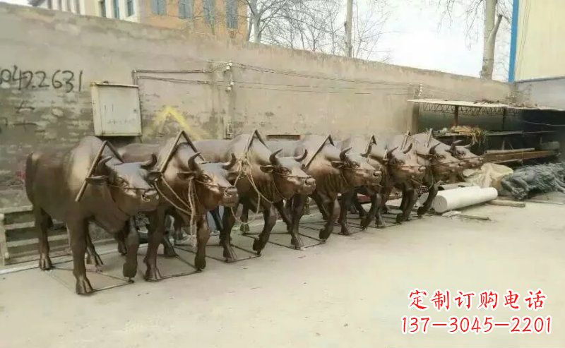 甘肃仿铜玻璃钢动物雕塑