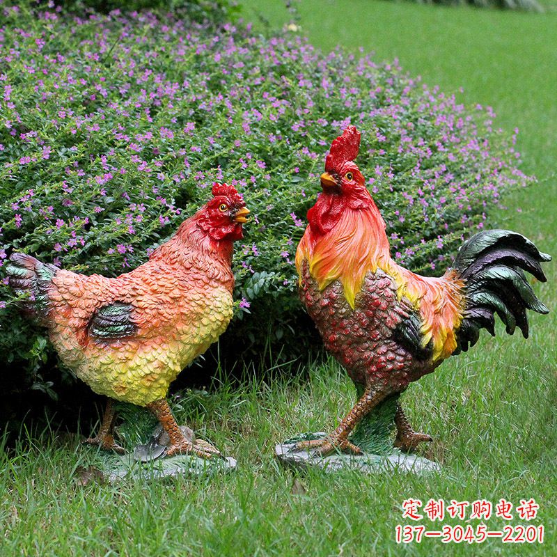 甘肃典雅公鸡雕塑
