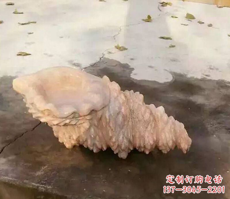 甘肃中领雕塑——精美海螺石雕塑