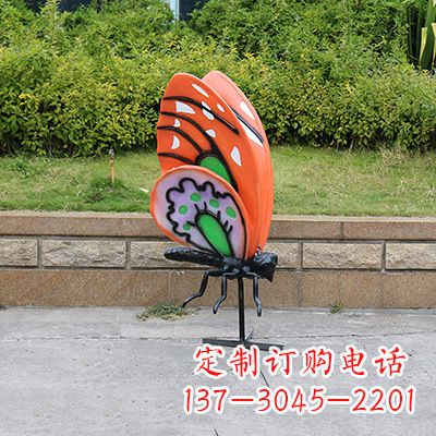 甘肃高端红色蝴蝶雕塑