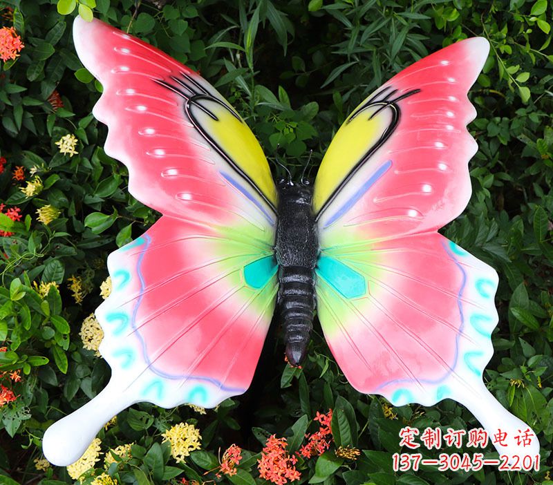甘肃豪华蝴蝶彩绘树脂雕塑