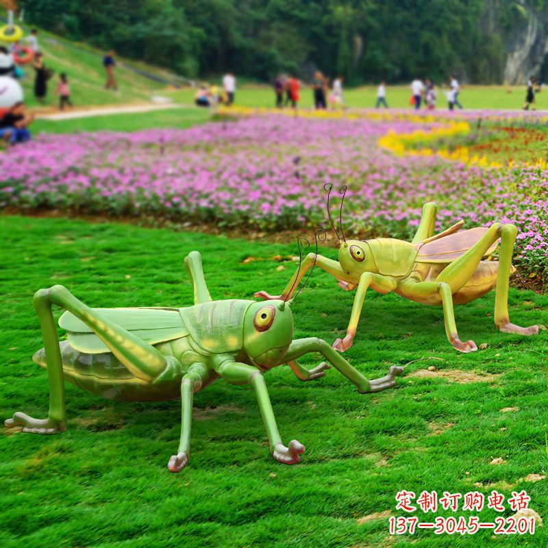甘肃精美蝗虫雕塑摆件
