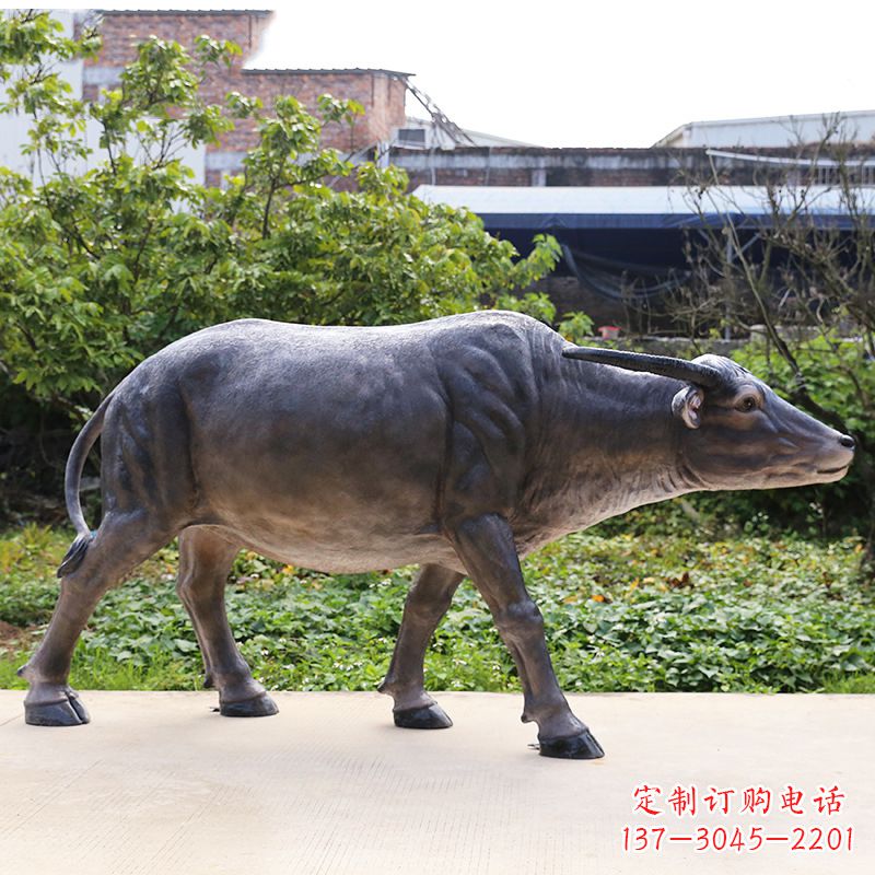 甘肃仿真水牛雕塑 (3)