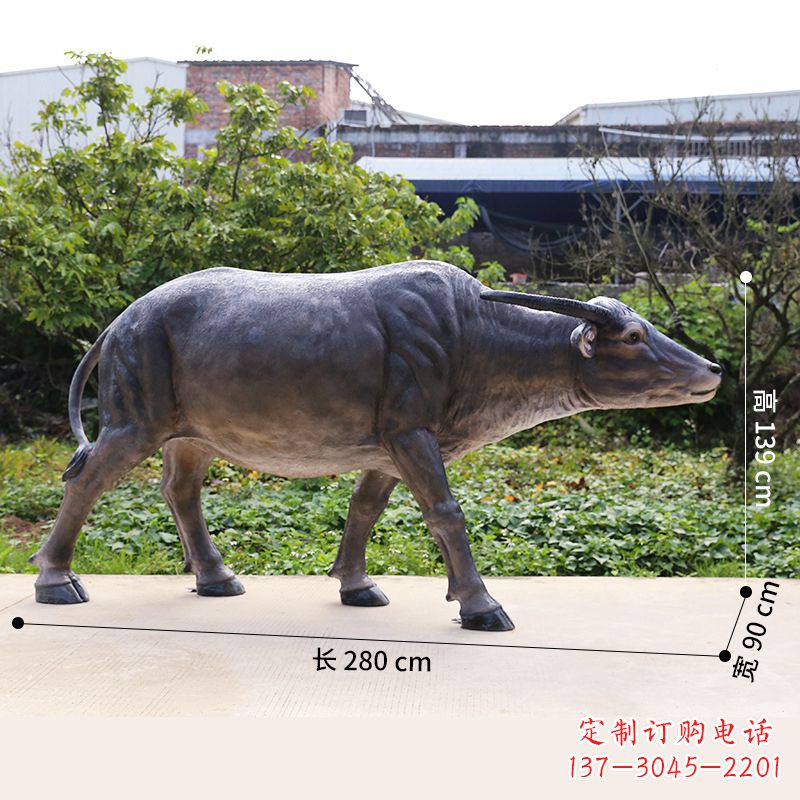 甘肃仿真水牛动物雕塑