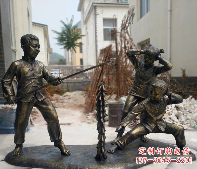 甘肃精美儿童铜雕,为孩子们带来欢乐