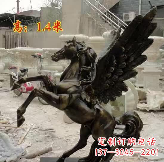 甘肃飞马动物铜雕