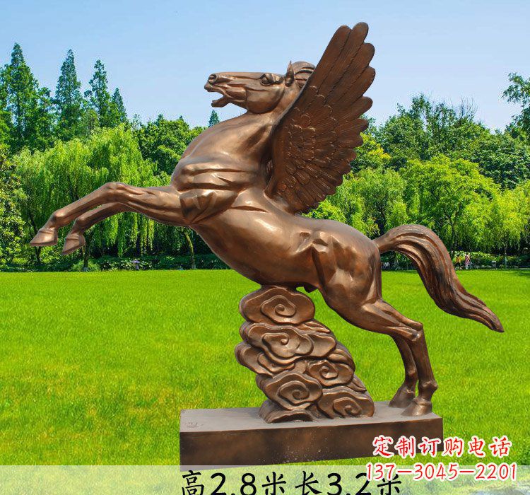 甘肃精致细腻的马雕塑