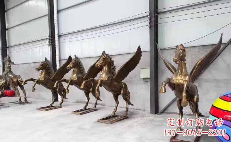 甘肃精美绝伦的飞马铜雕