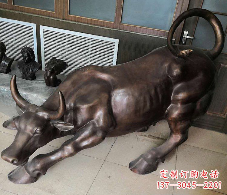 甘肃风水办公牛铜雕塑