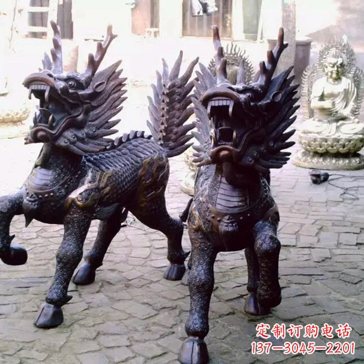 甘肃麒麟雕塑——标志着繁荣与和谐的象征