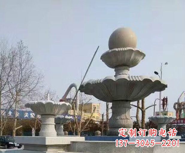甘肃精美风水球石雕塑