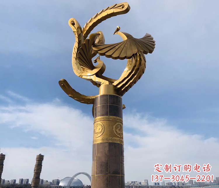甘肃凤凰华表铜雕——精美绝伦的艺术品