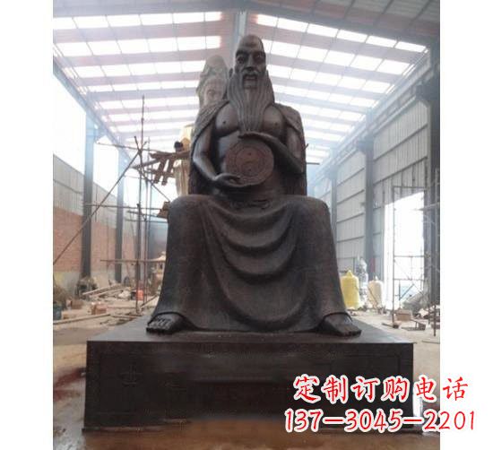 甘肃伏羲铜雕塑,精雕细琢的精美艺术品