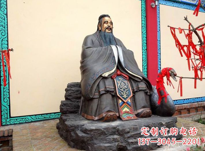 甘肃浮雕孔子行教