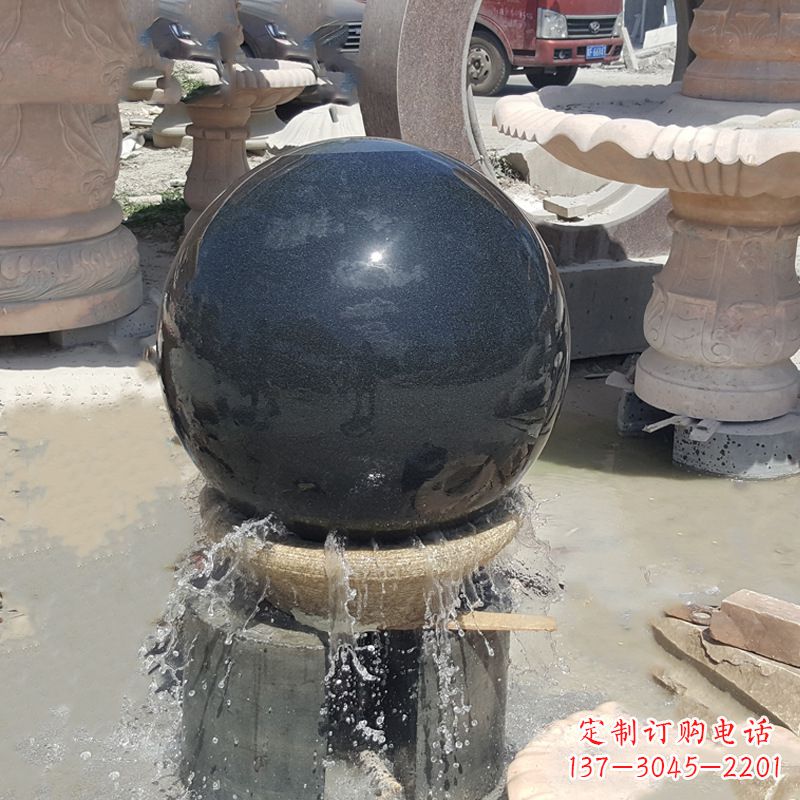 甘肃福建风水石球雕塑