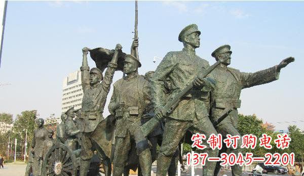 甘肃纪念革命先烈的战士雕塑