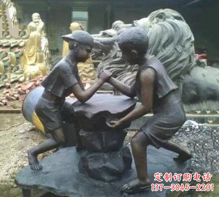 甘肃非凡童趣,精致儿童铜雕