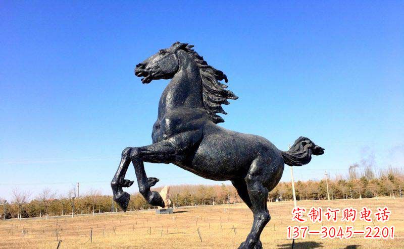 甘肃精美铜雕奔马动物雕塑