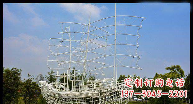 甘肃唯美不锈钢帆船雕塑