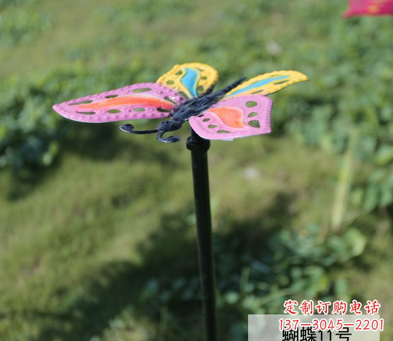 甘肃个性化不锈钢彩色蝴蝶雕塑