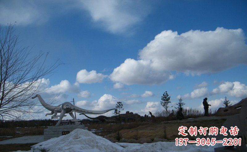 甘肃超大不锈钢动物恐龙雕塑