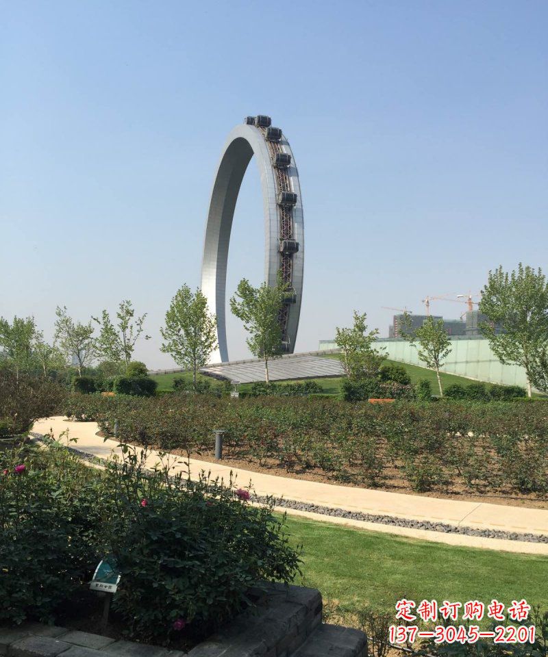 甘肃精美摩天轮不锈钢抽象雕塑