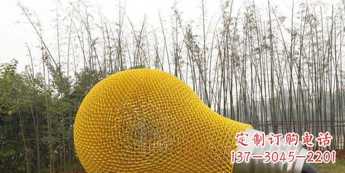 甘肃大型不锈钢灯泡雕塑