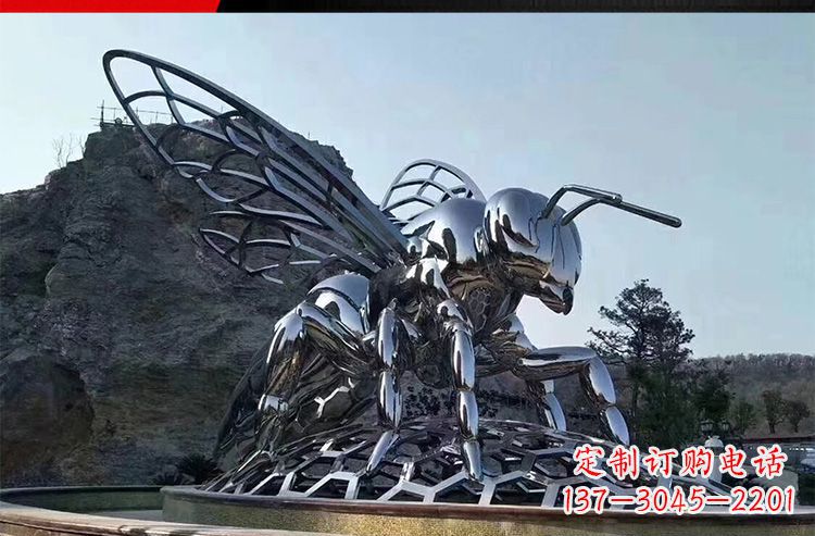 甘肃优雅活泼的不锈钢大型蚂蚁雕塑