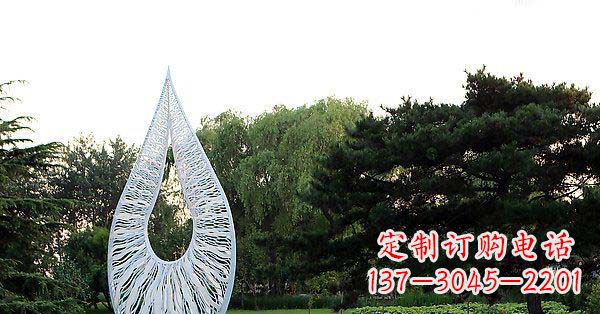甘肃精美水滴不锈钢雕塑