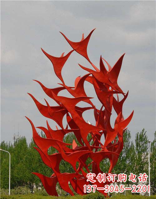 甘肃不锈钢天鹅雕塑,唤醒公园景观