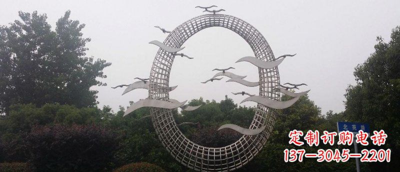 甘肃抒情海鸥雕塑