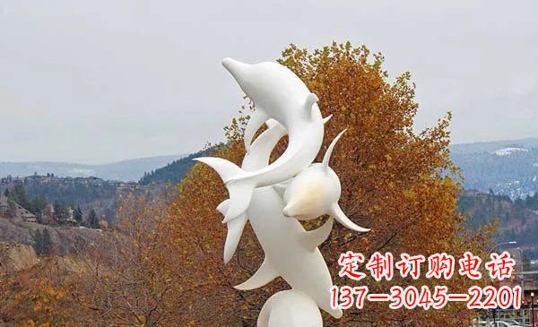 甘肃山东中领雕塑海豚雕塑让自然之美悠然而生