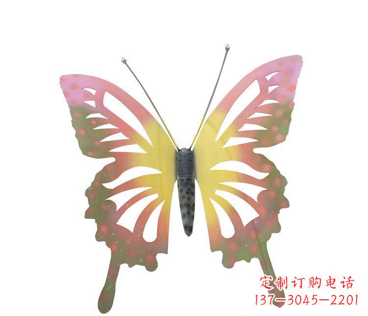 甘肃梦幻缤纷不锈钢蝴蝶摆件雕塑