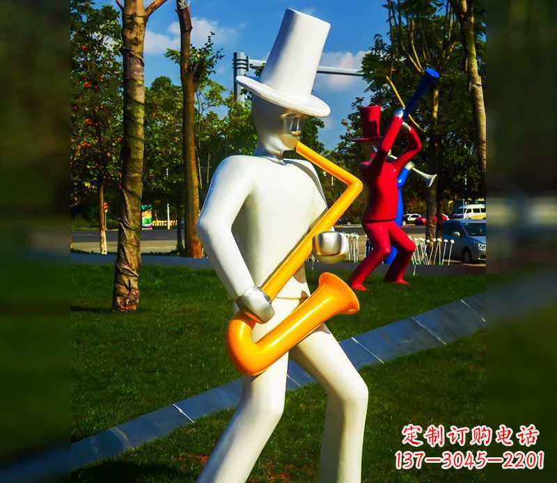 甘肃精美的萨克斯不锈钢雕塑
