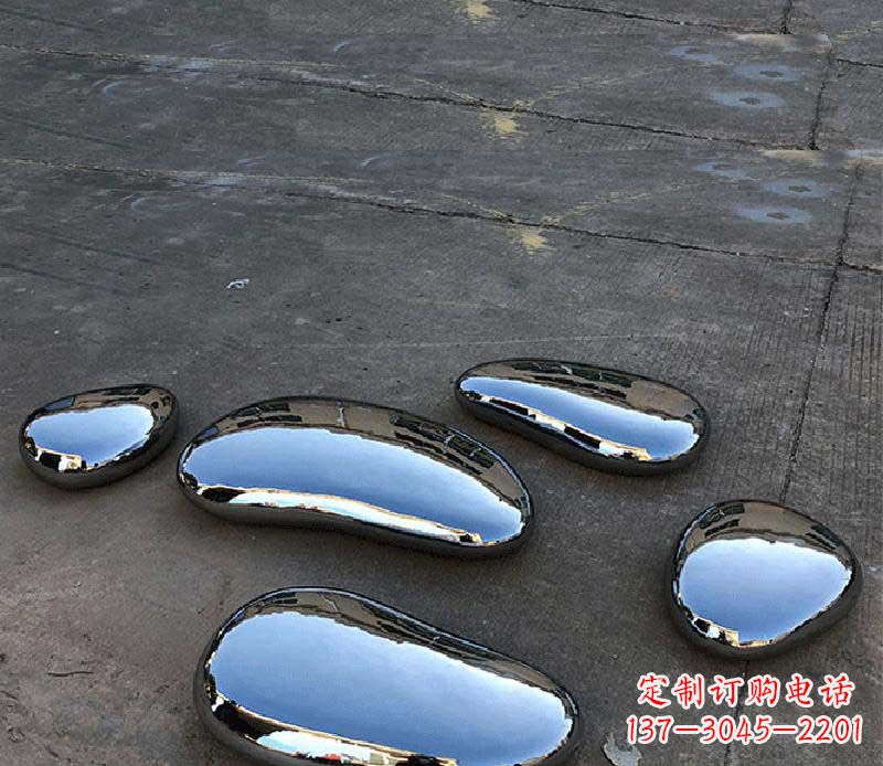 甘肃不锈钢水滴景观雕塑美轮美奂,营造自然灵动