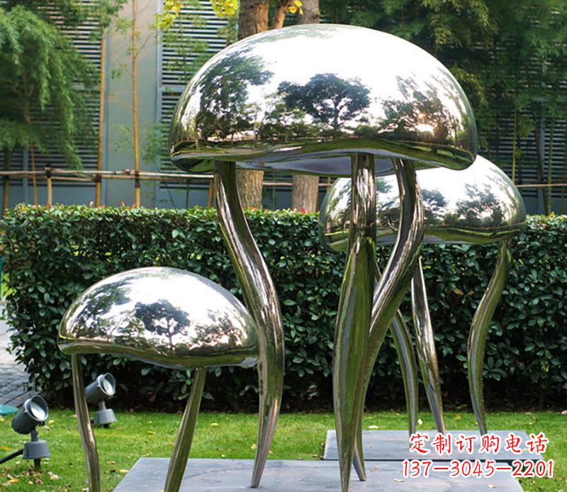 甘肃艺术水母不锈钢雕塑