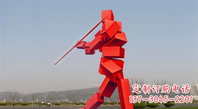 甘肃定制不锈钢标枪雕塑