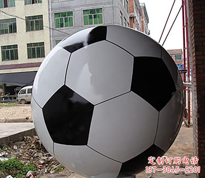 甘肃优质不锈钢足球雕塑